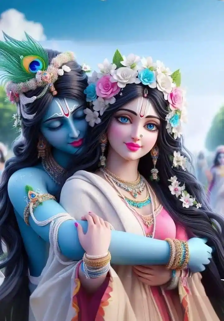 aesthetic radha krishna wallpaper hd k