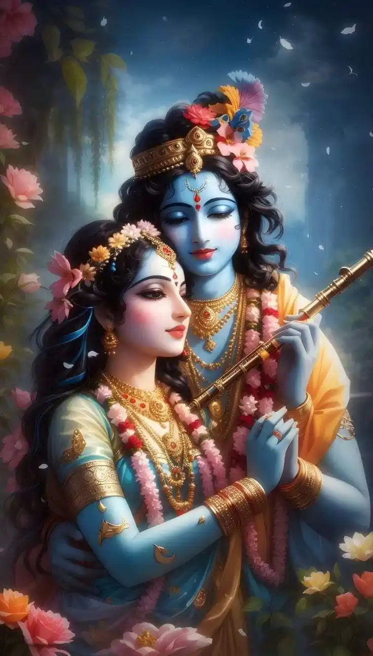 ai radha krishna wallpaper for pc