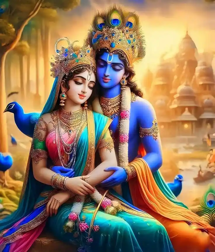 animated radha krishna wallpaper pc
