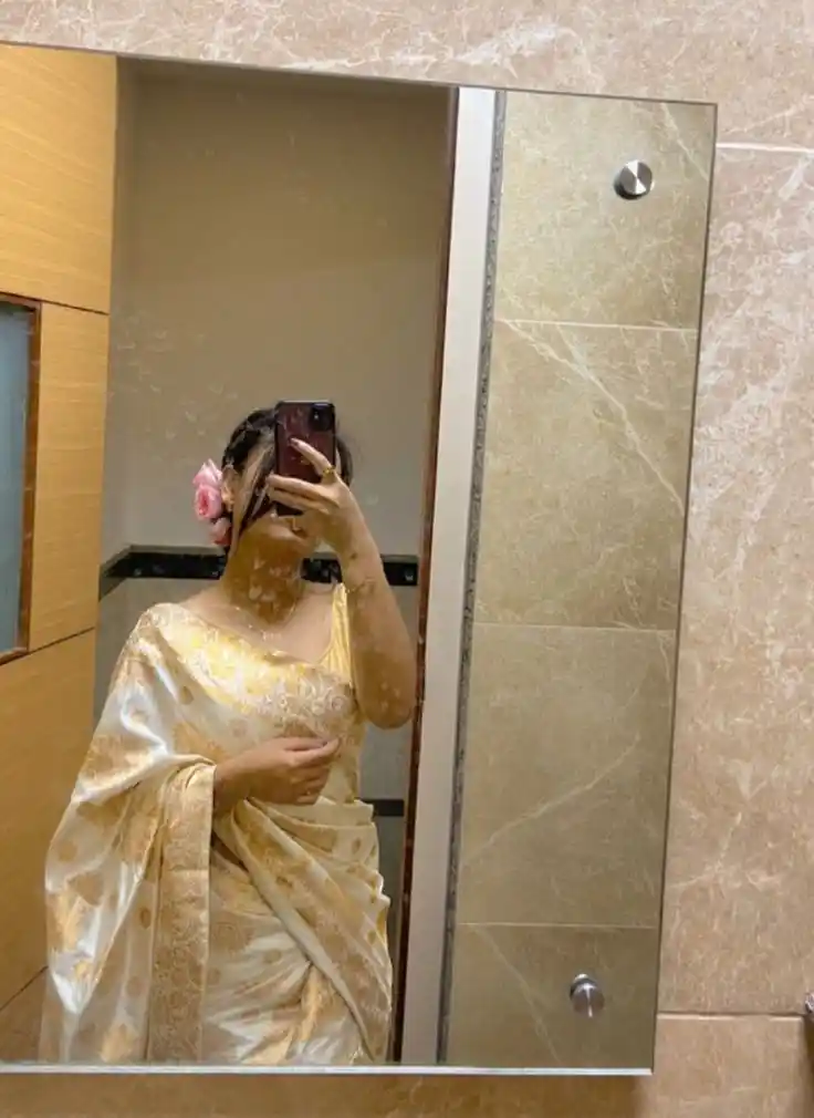 long hair hidden face girl dp