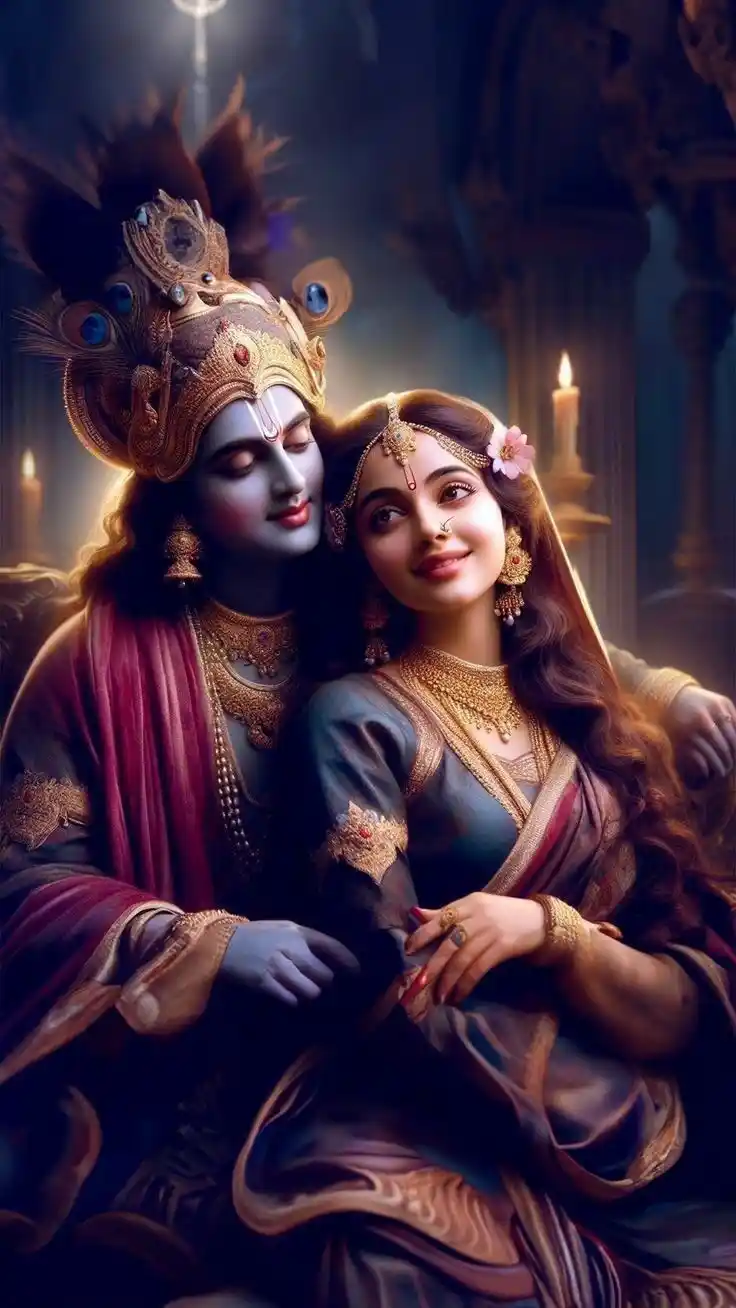 radha krishna dp aesthetic