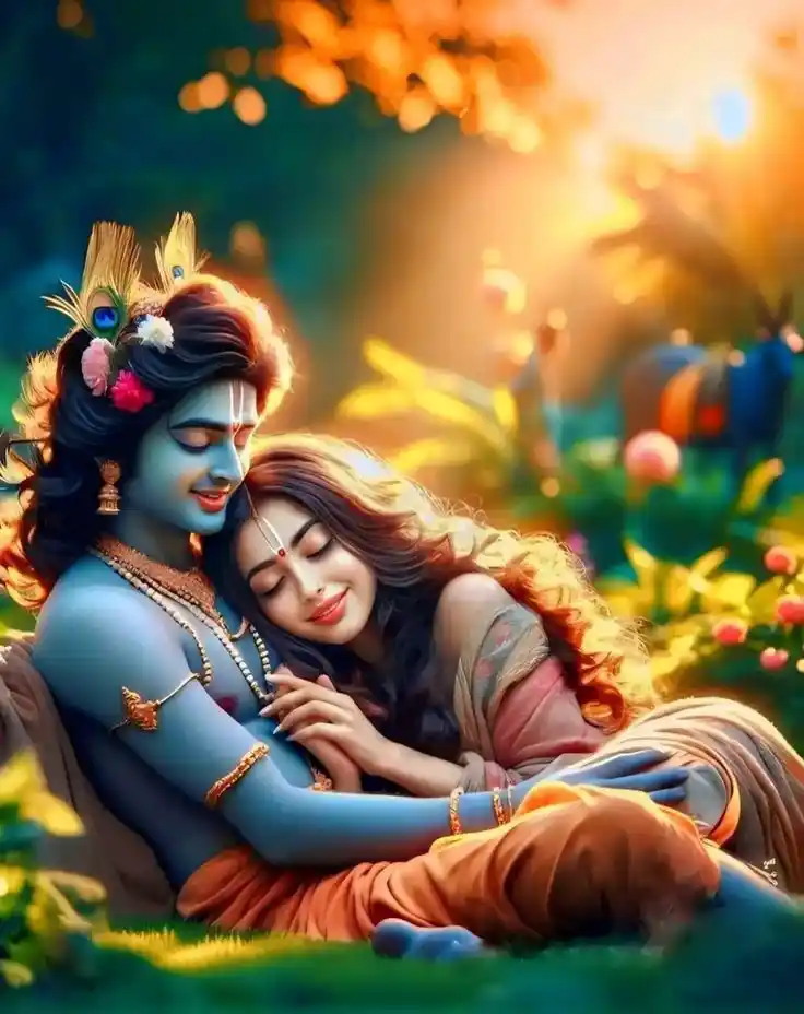 radha krishna images aesthetic