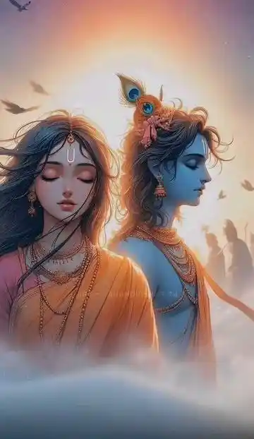 radha krishna wallpaper ai