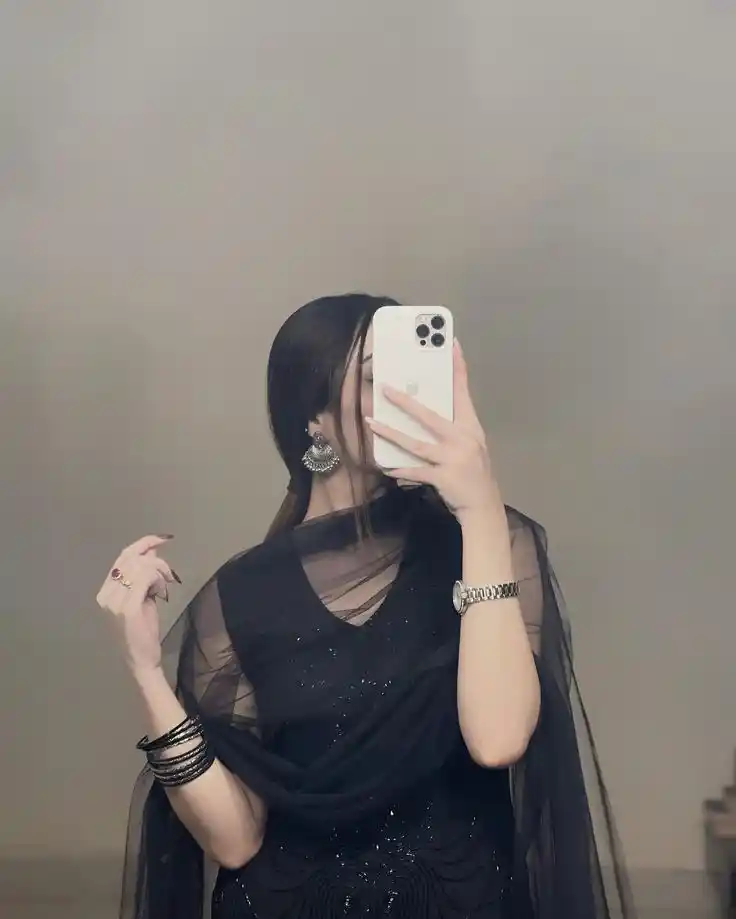 whatsapp dp for girls hidden face black