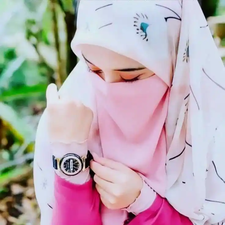 hijab girl dp for instagram hidden face 45