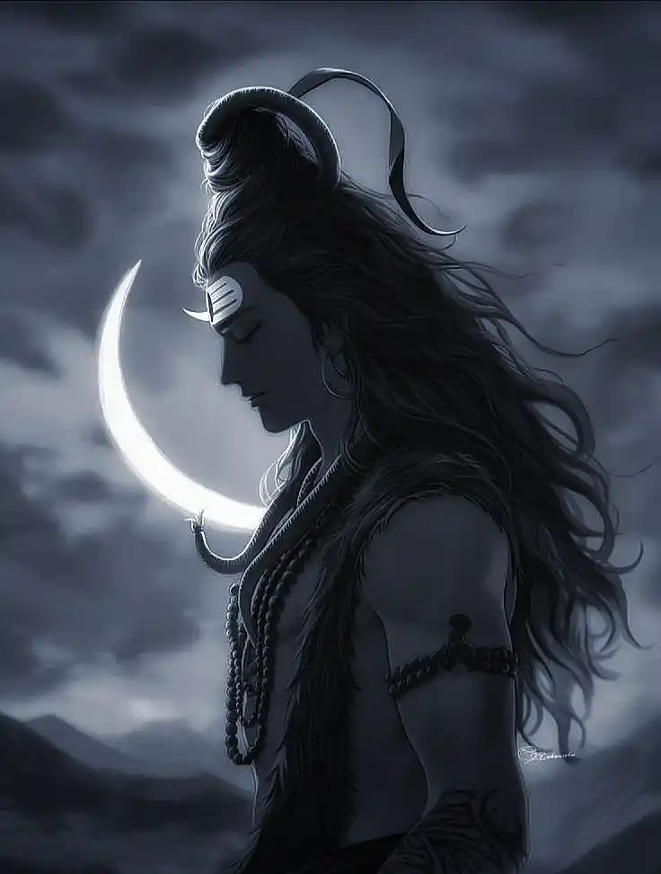 mahadev wallpaper black 7