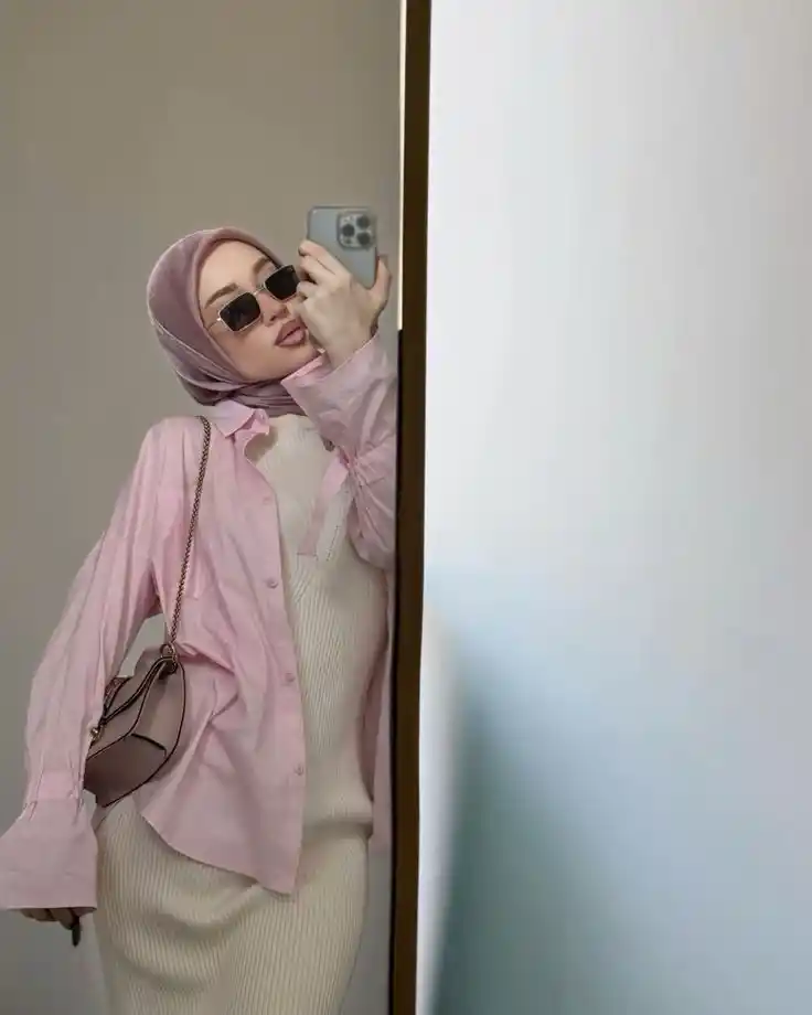 stylish hijab girl dp 79